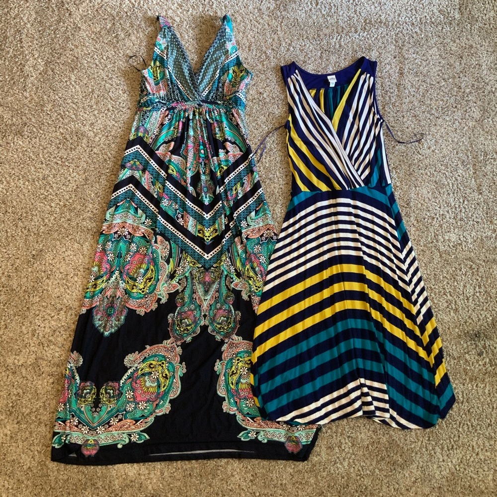 Two maxi summer dresses